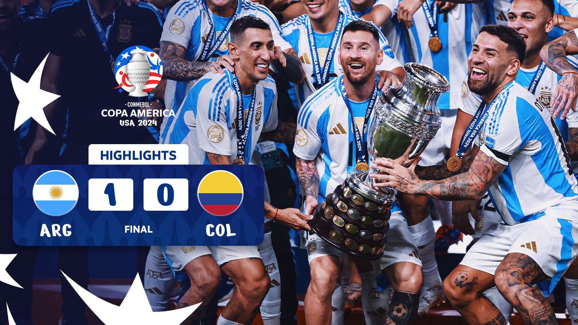 Match Highlights: Argentina 1-0 Colombia | CONMEBOL COPA AMÉRICA USA 2024™ Final