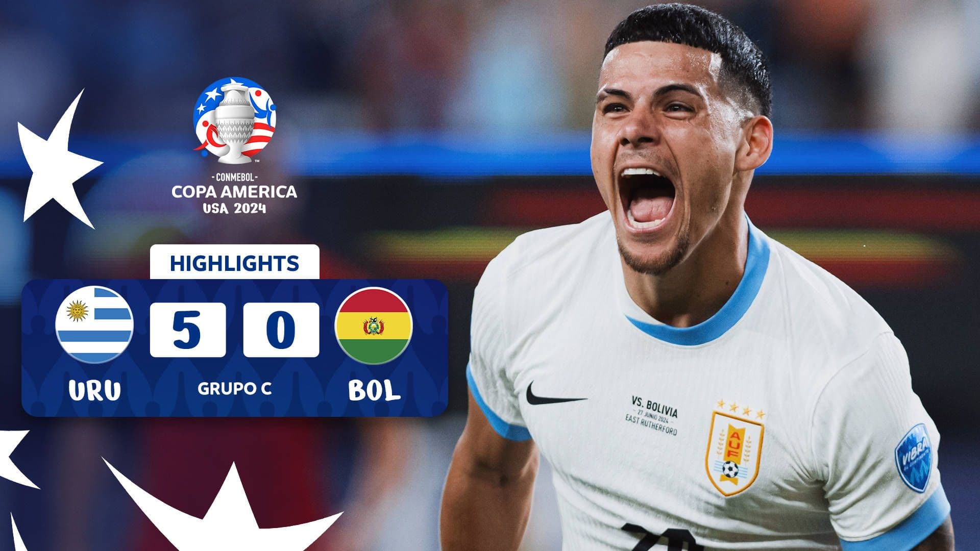 Match Highlights: Uruguay 5-0 Bolivia | CONMEBOL Copa América USA 2024™
