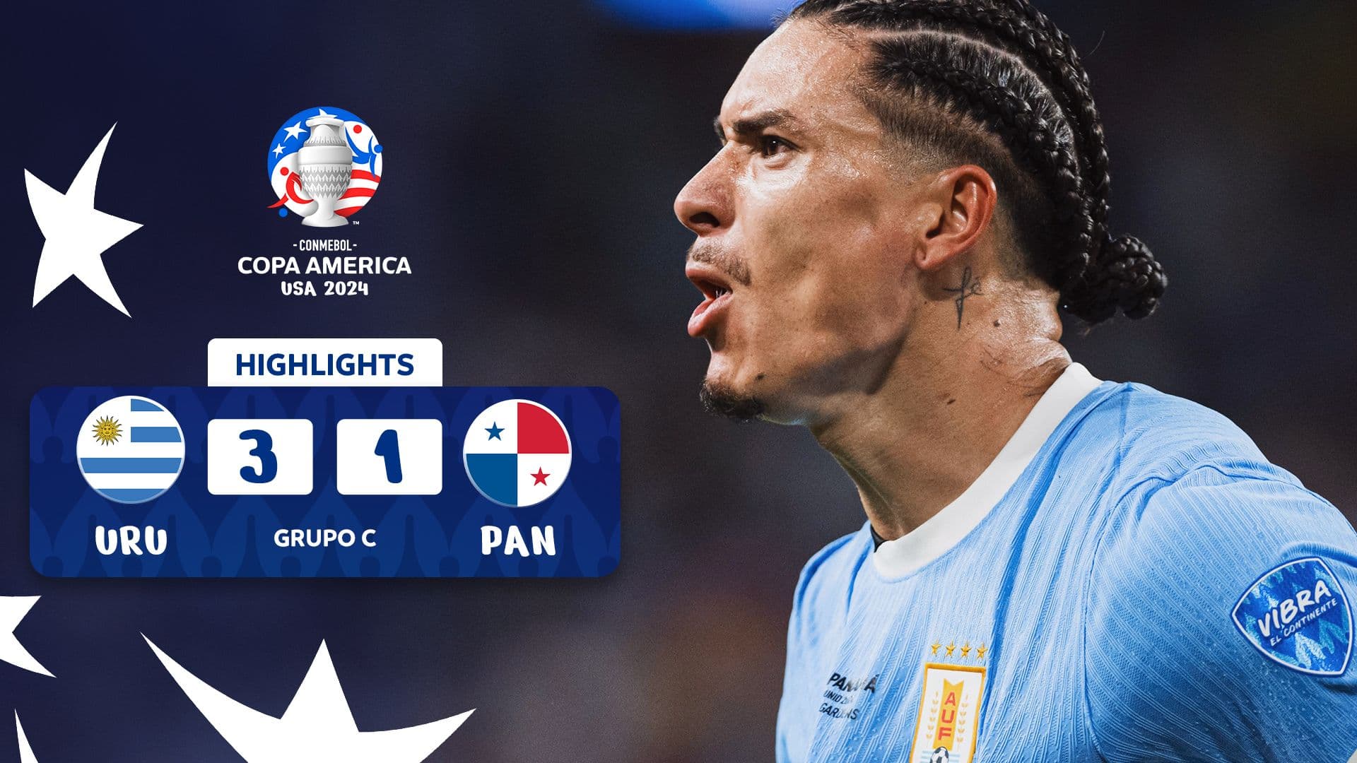 Match Highlights: Uruguay 3-1 Panama | CONMEBOL Copa América USA 2024™