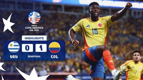 Thumbnail do vídeo: Mejores Momentos: Uruguay 0-1 Colombia | CONMEBOL Copa América USA 2024™