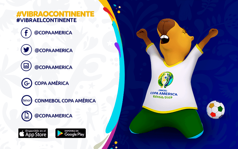 Sigue la CONMEBOL Copa América en nuestra web y redes sociales